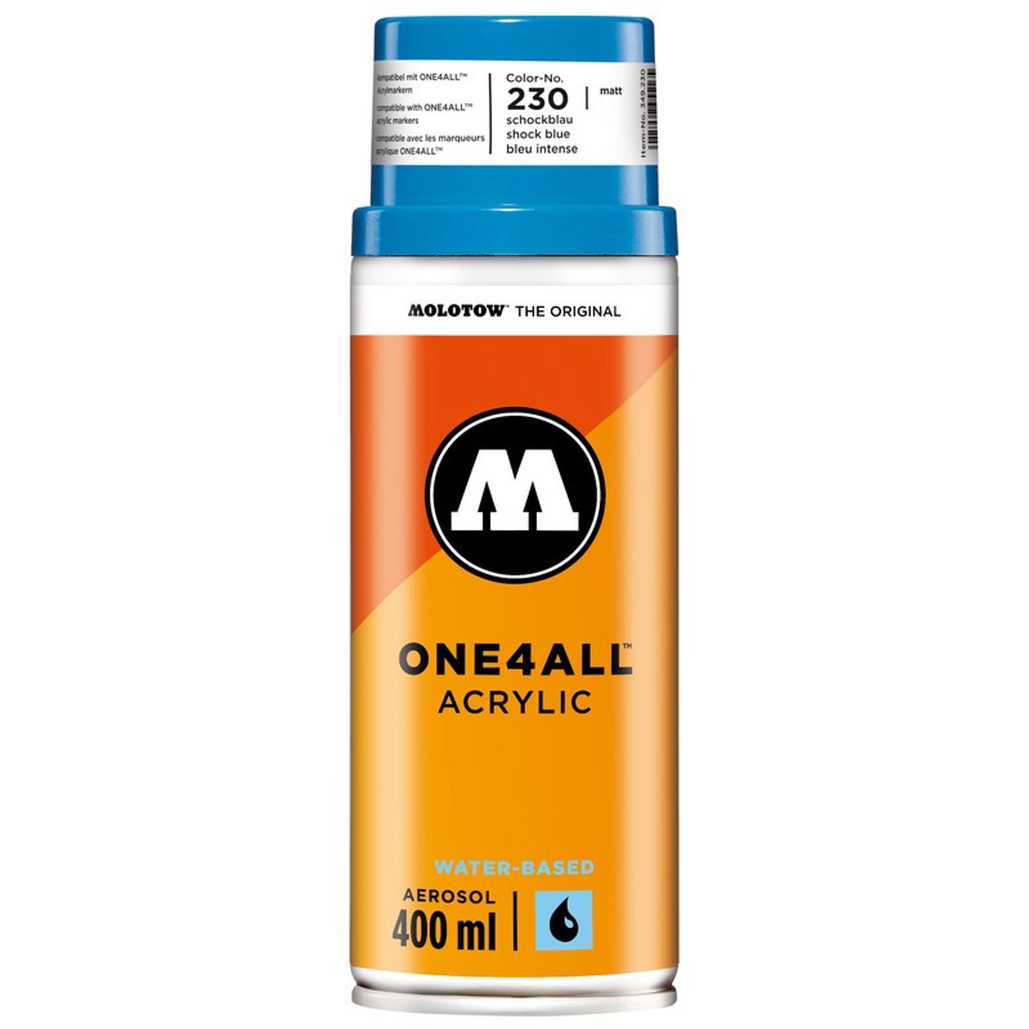 Spray acrilic One4All Molotow 400ml shock blue fotografia produsului