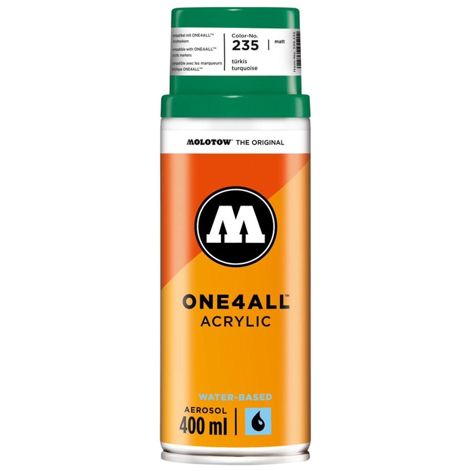 Spray acrilic One4All Molotow 400ml turquoise fotografia produsului