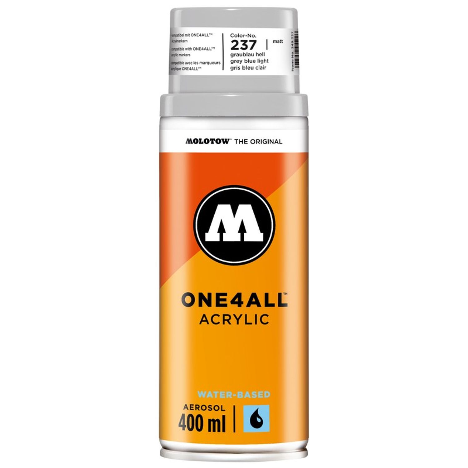 Spray acrilic One4All Molotow 400ml grey blue light fotografia produsului