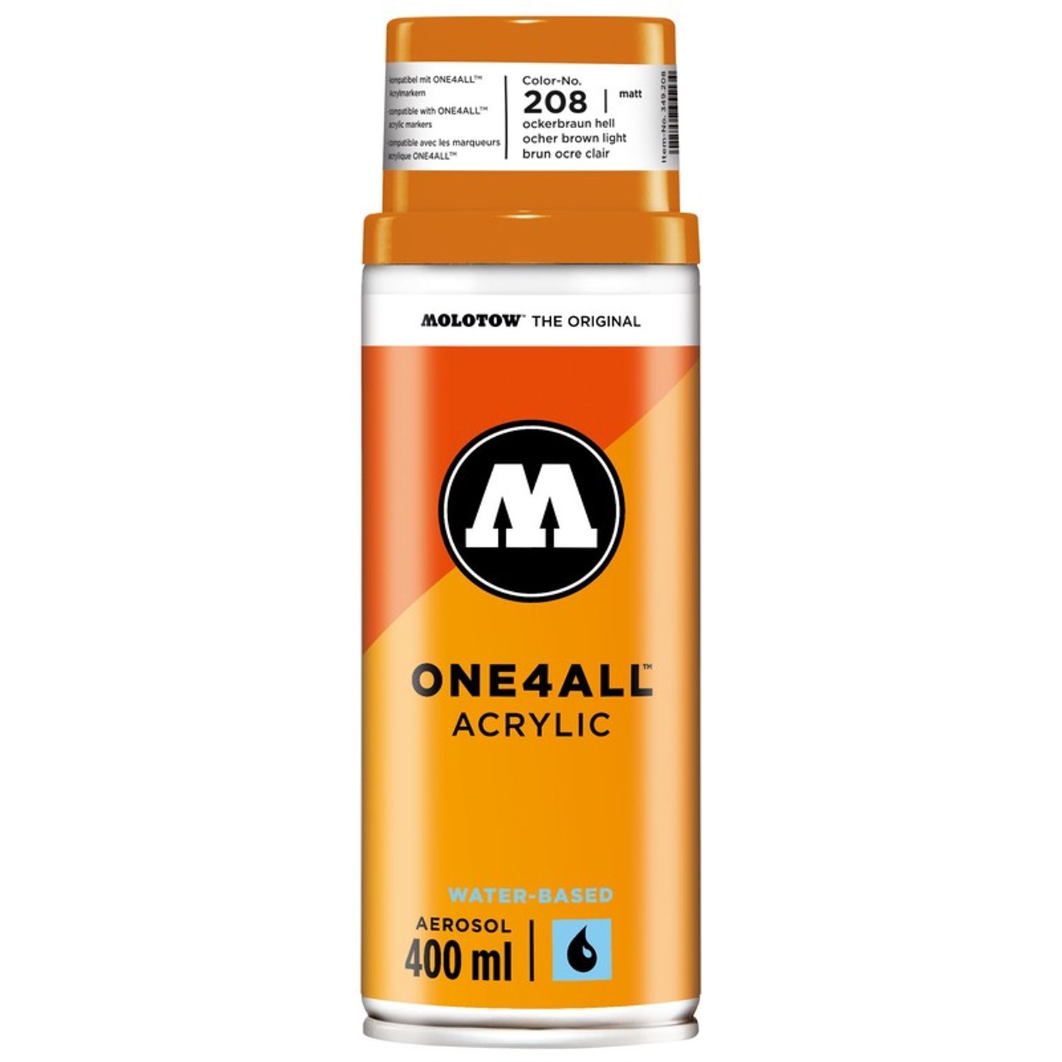 Spray acrilic One4All Molotow 400ml ocher brown light fotografia produsului