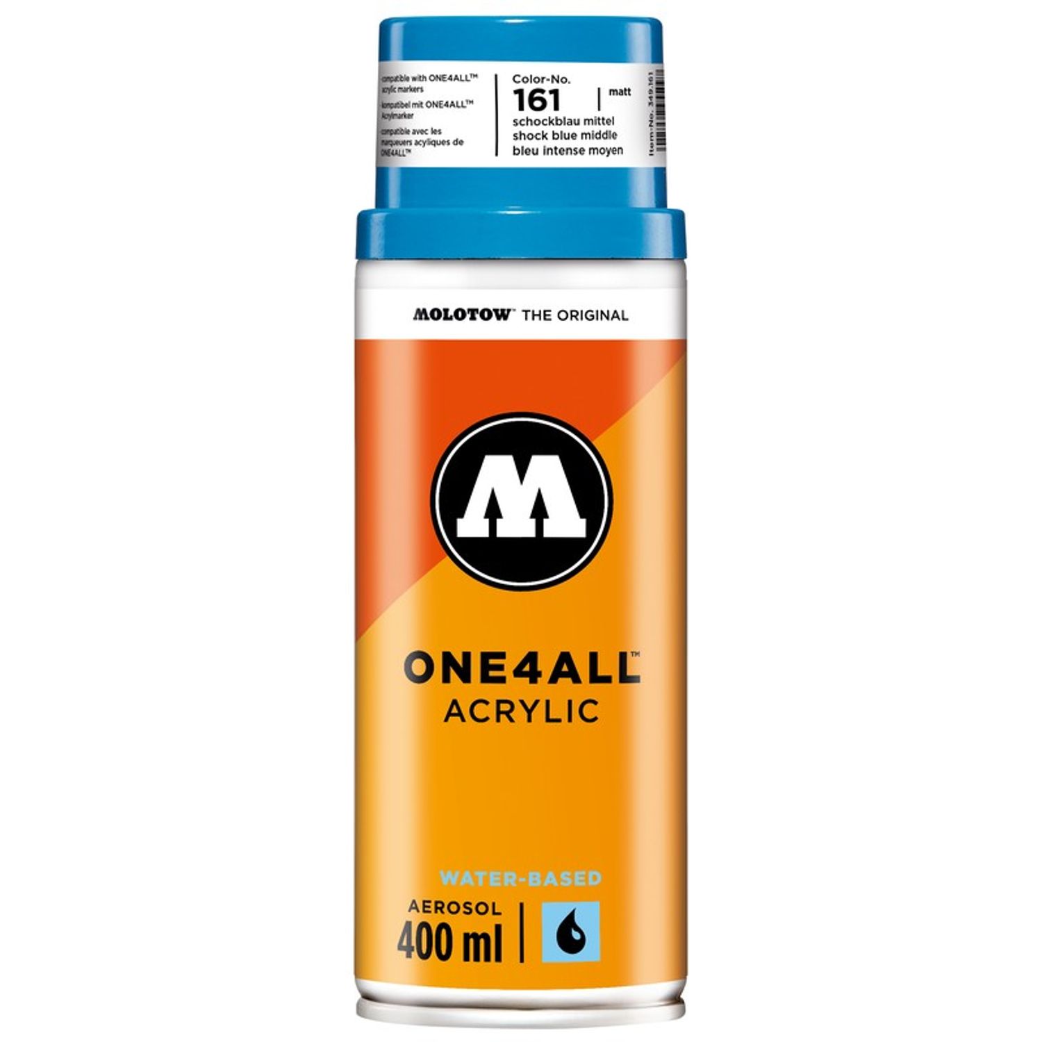 Spray acrilic One4All Molotow 400ml shock blue middle fotografia produsului