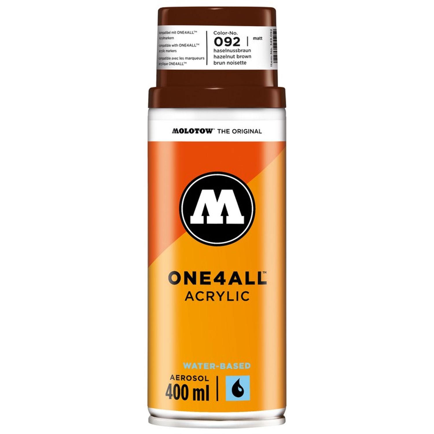 Spray acrilic One4All Molotow 400ml hazelnut brown fotografia produsului