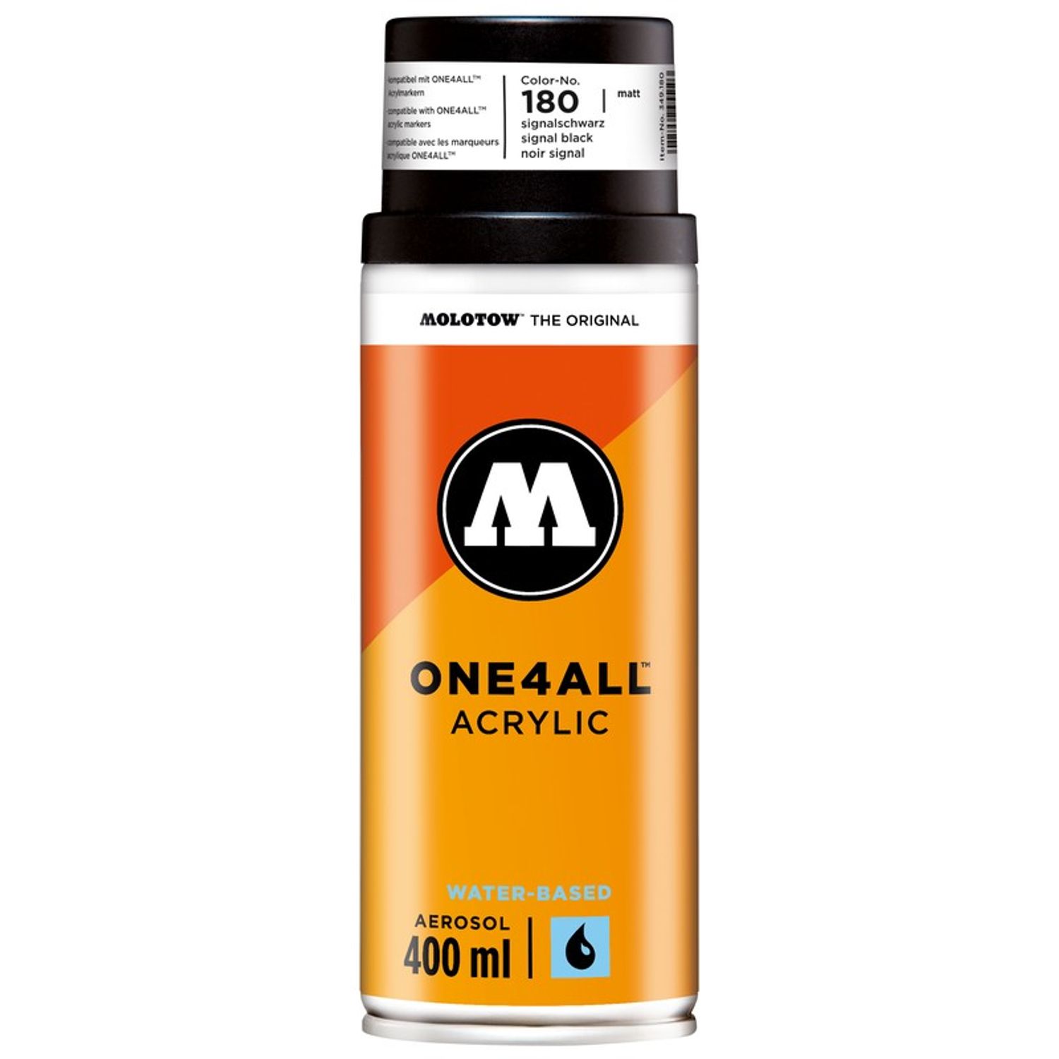 Spray acrilic One4All Molotow 400ml signal black fotografia produsului