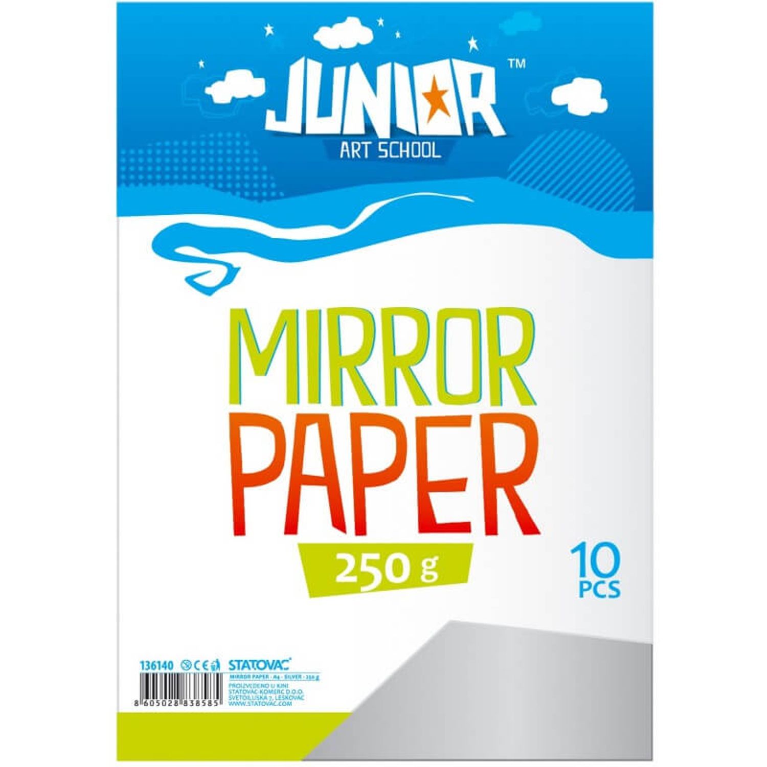 Set carton colorat oglinda - Auriu fotografia produsului