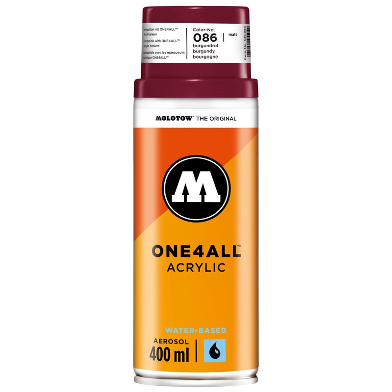 Spray acrilic One4All Molotow 400ml burgundy fotografia produsului