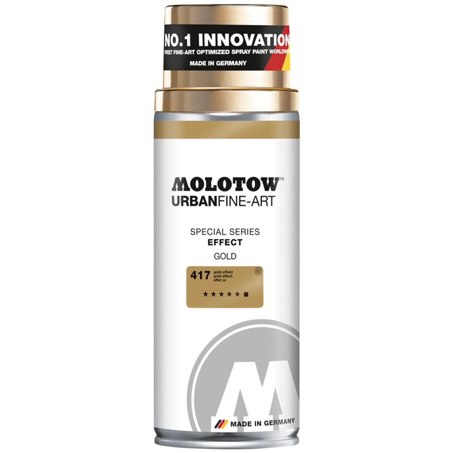 Spray UFA Effect Molotow 400ml metallic gold fotografia produsului