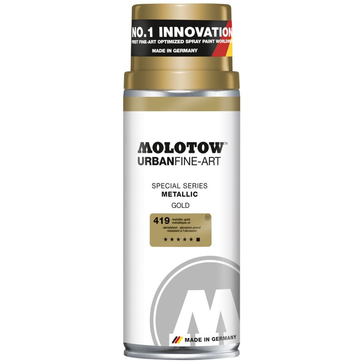 Spray UFA Metallic Molotow 400ml gold fotografia produsului