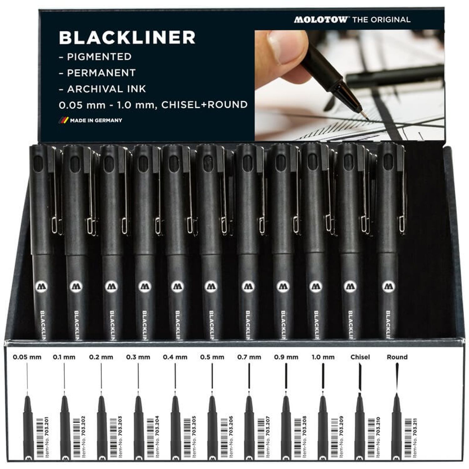 Set Display Blackliner, 66 de buc fotografia produsului