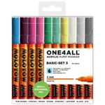 Marker acrilic Molotow One4All 127HS 2mm portofel Basic-Set 3 10 buc fotografia produsului