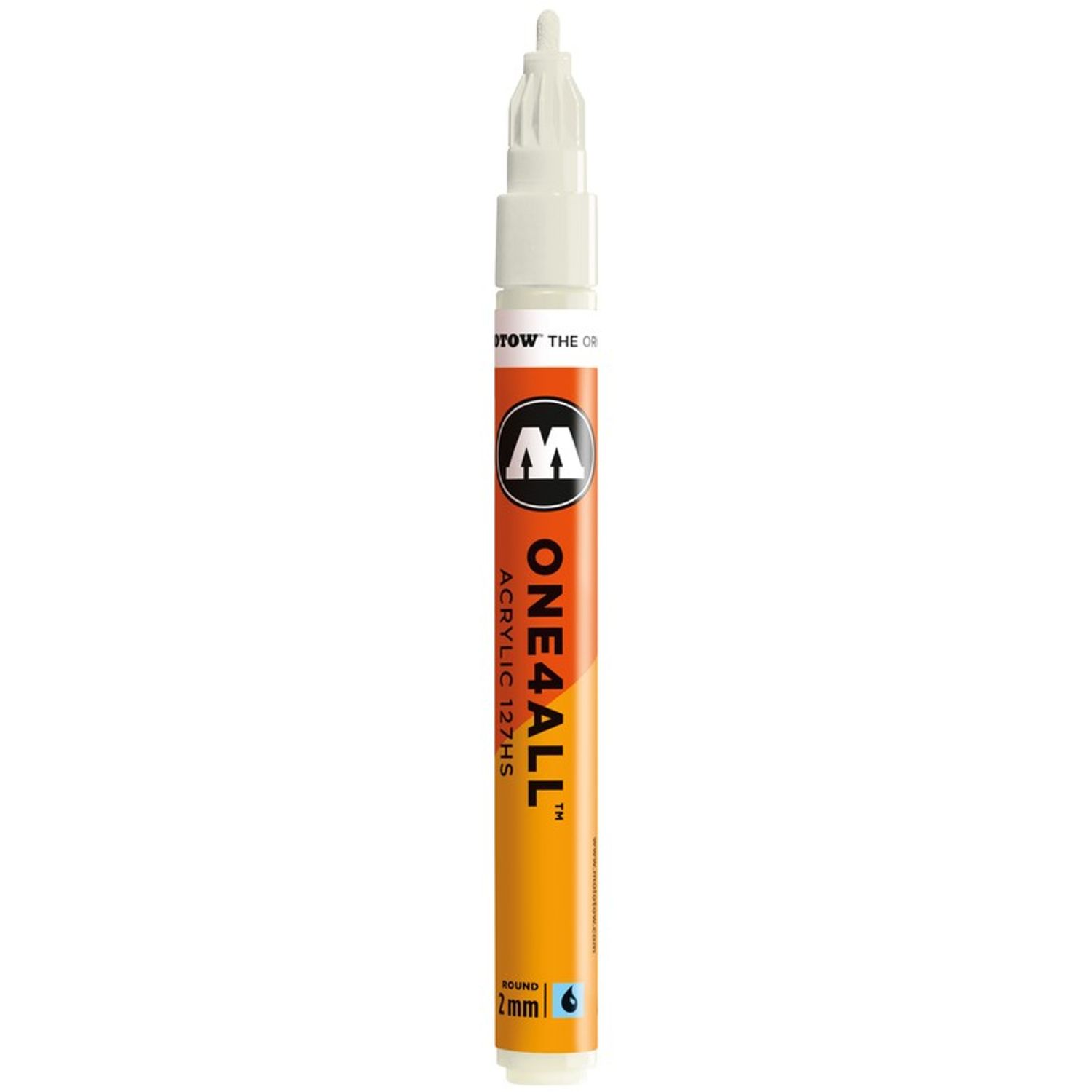 Marker acrilic Molotow One4All 127HS 2mm nature white fotografia produsului