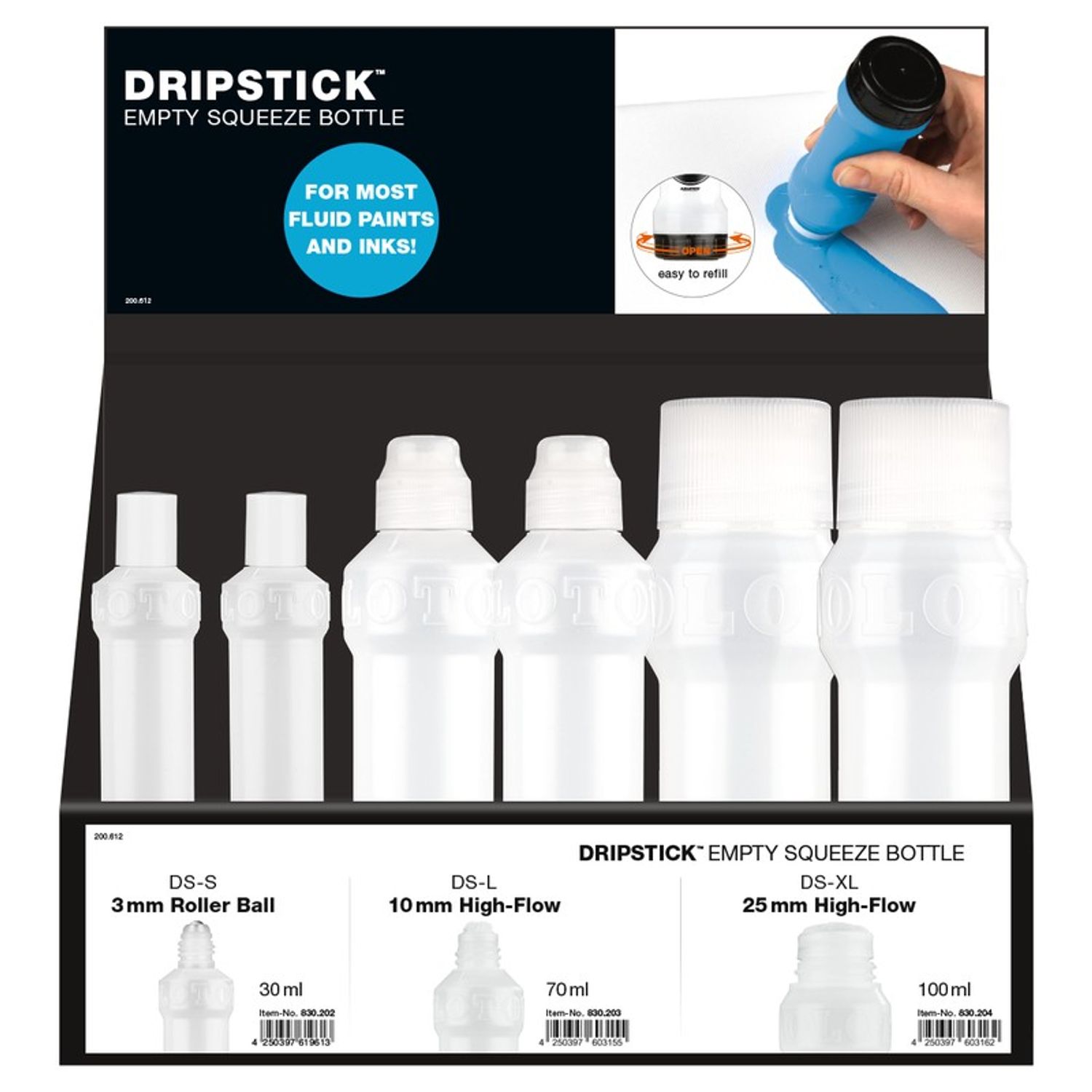 Display Dripstick gol re&icirc;nc?rcabil L-XL, 21 buc. fotografia produsului