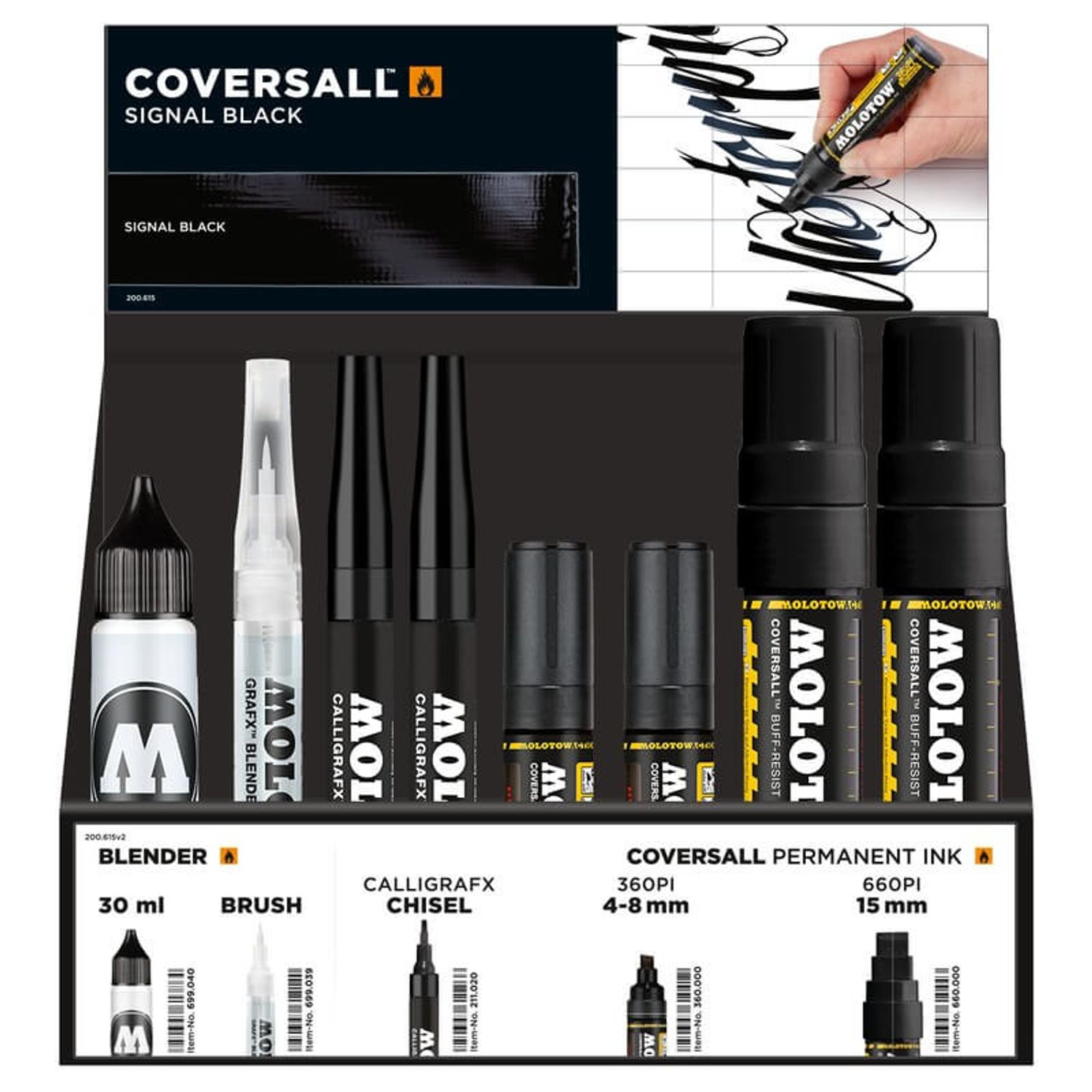 Set Caligrafie Coversall Display Marker Selection, 33 buc/set fotografia produsului