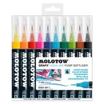 Softliner cu pompita Molotow Aqua 1mm portofel Basic-Set 1 10 buc fotografia produsului