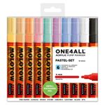 Marker acrilic Molotow One4All 227HS 4mm portofel Pastel-Set 10 buc fotografia produsului
