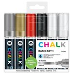 Decomarker Molotow 4-8mm portofel Basic-Set 1 6 buc fotografia produsului