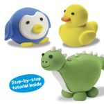 Plastilina moale Carioca Modelight DiY - pinguin fotografia produsului View 2 S
