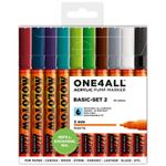 Marker acrilic Molotow One4All 127HS 2mm portofel Basic-Set 2 10 buc fotografia produsului