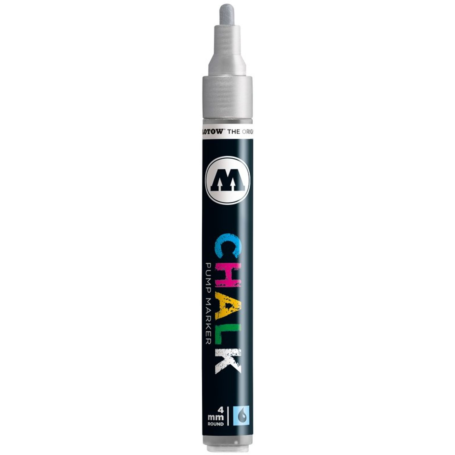 Decomarker Molotow 4mm metallic silver fotografia produsului