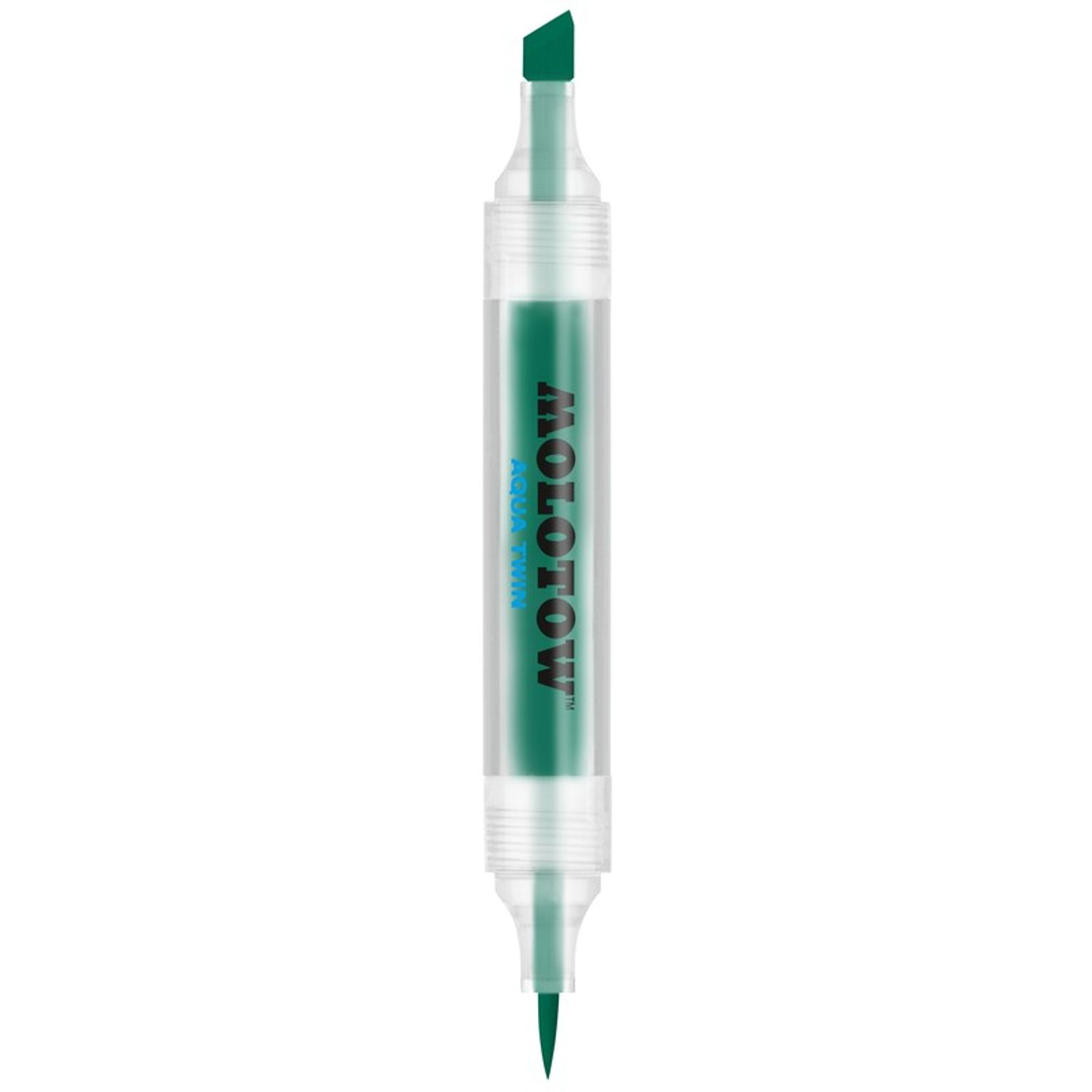 Marker cu varf dublu Molotow Aqua Twin 1mm/2-6mm dark green fotografia produsului