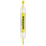 Marker cu varf dublu Molotow Aqua Twin 1mm/2-6mm primary yellow fotografia produsului