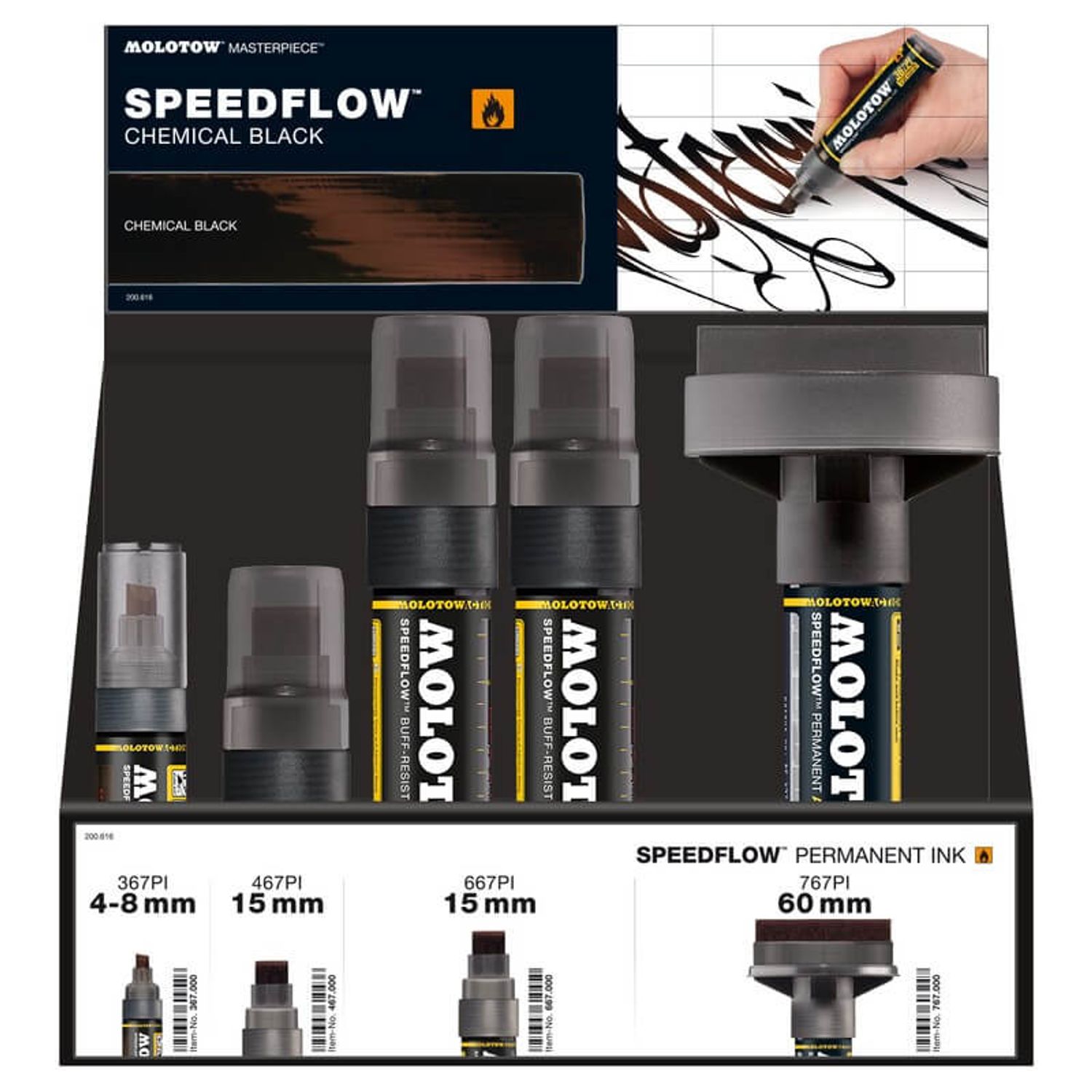 Set Caligrafie, Display Speedflow Marker 14 buc/set fotografia produsului