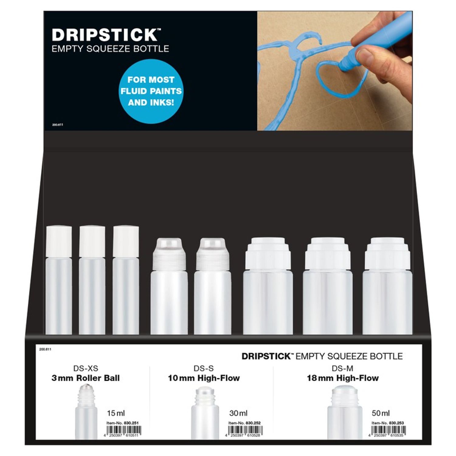 Display Dripstick gol re&icirc;nc?rcabil XS-M, 41 buc. fotografia produsului