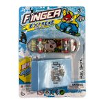 Mini skateboard pentru degete cu rampa si placa aderenta, 9 cm fotografia produsului