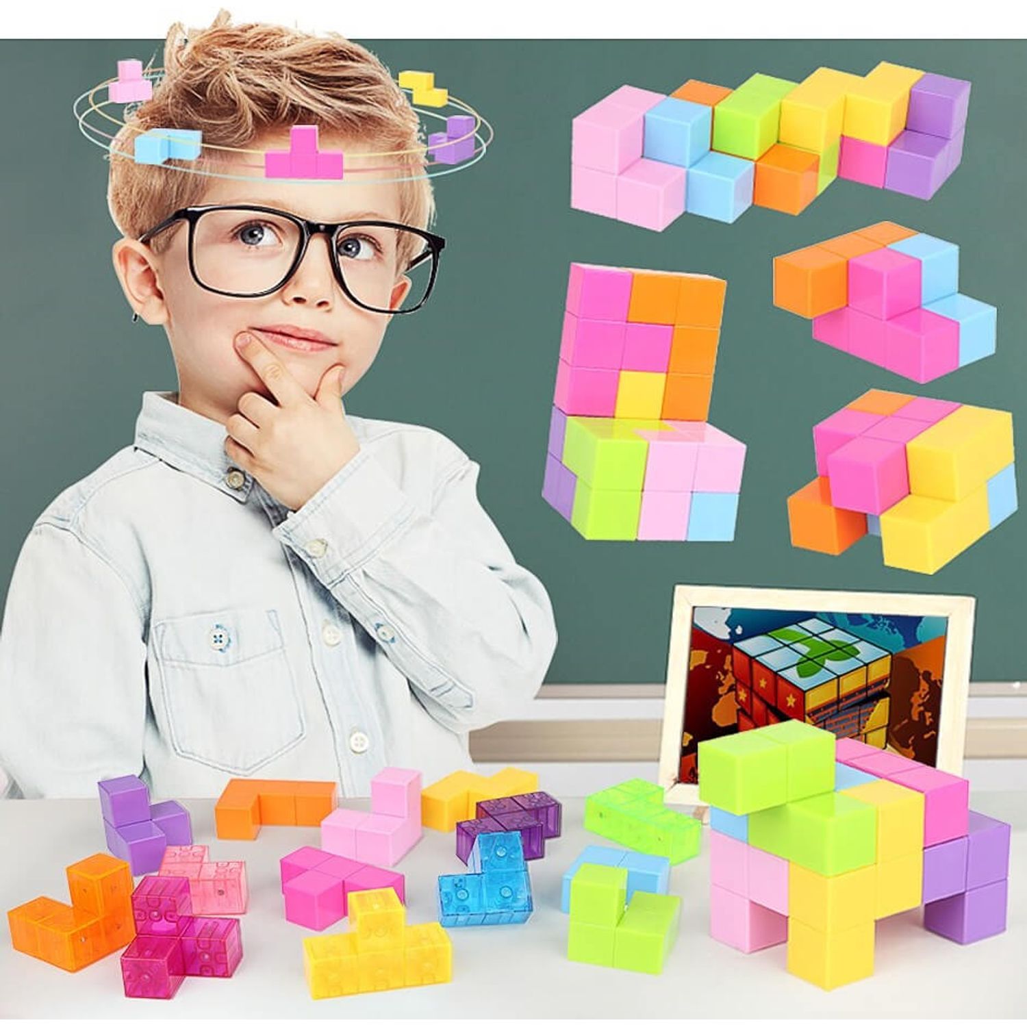 Jucarie magnetica interactiva Magic Magnetic Cube fotografia produsului