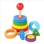 Curcubeu Turn Montessori din lemn fotografia produsului
