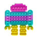 Jucarie Pop It, Robot, Antistres, Senzoriala, Multicolora fotografia produsului