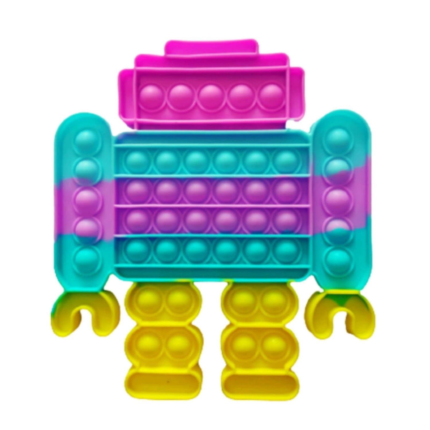 Jucarie Pop It, Robot, Antistres, Senzoriala, Multicolora fotografia produsului