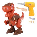 Set de construit pentru copii, puzzle cu bormasina, Dinozaur Maro fotografia produsului