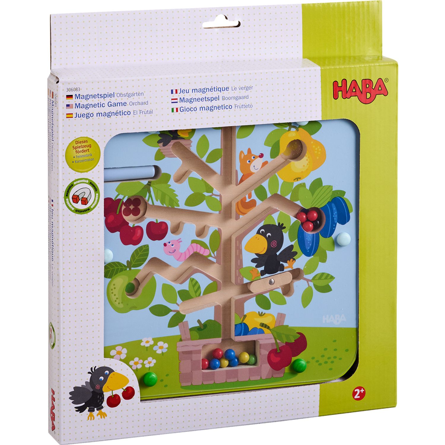 Joc magnetic copii , labirint cu bile colorate, Livada fotografia produsului View 2 L