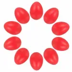 Ou din lemn, rosu, nelacuit, de gaina, pentru Oua de Paste fotografia produsului