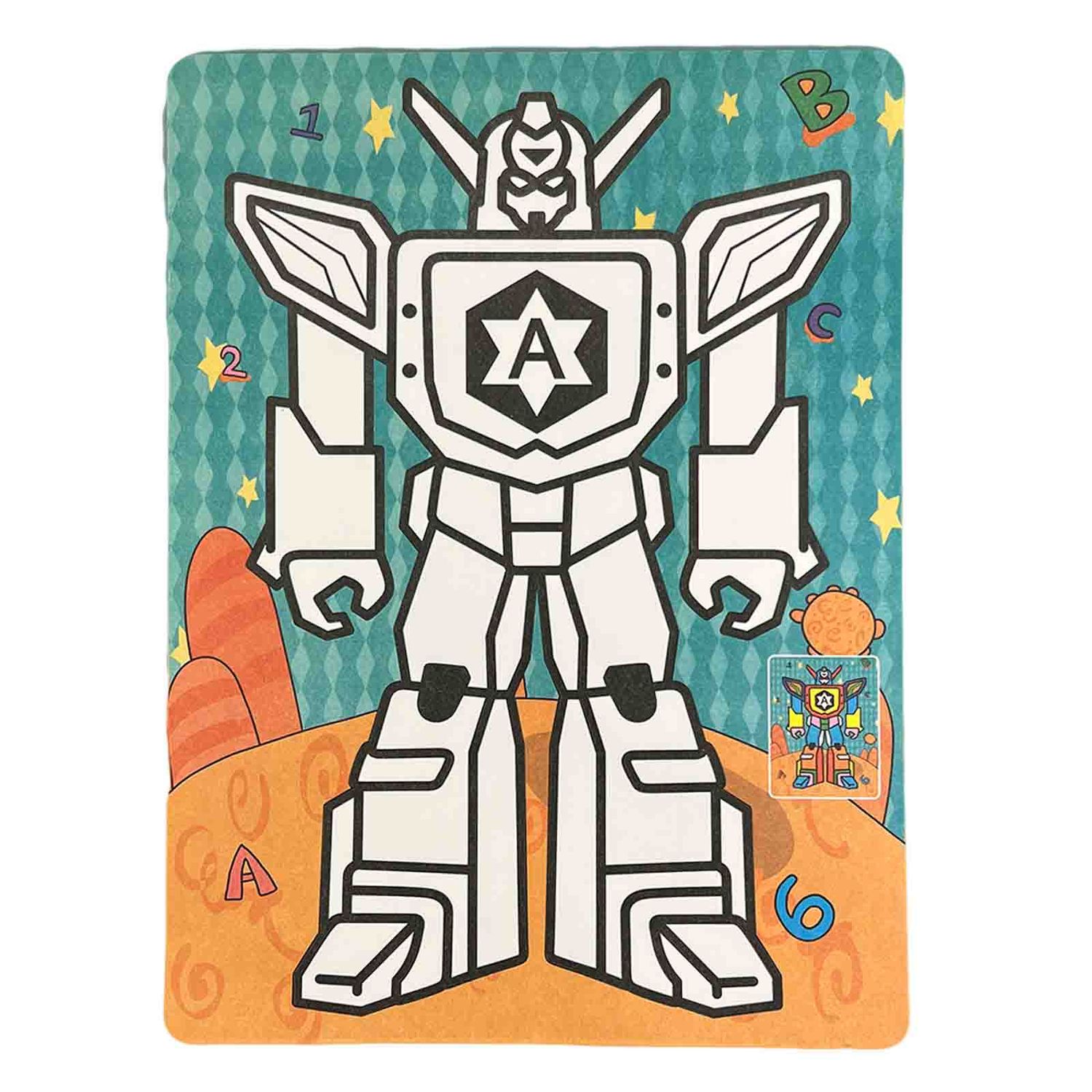 Desene cu nisip colorat, 9 culori, Transformers fotografia produsului