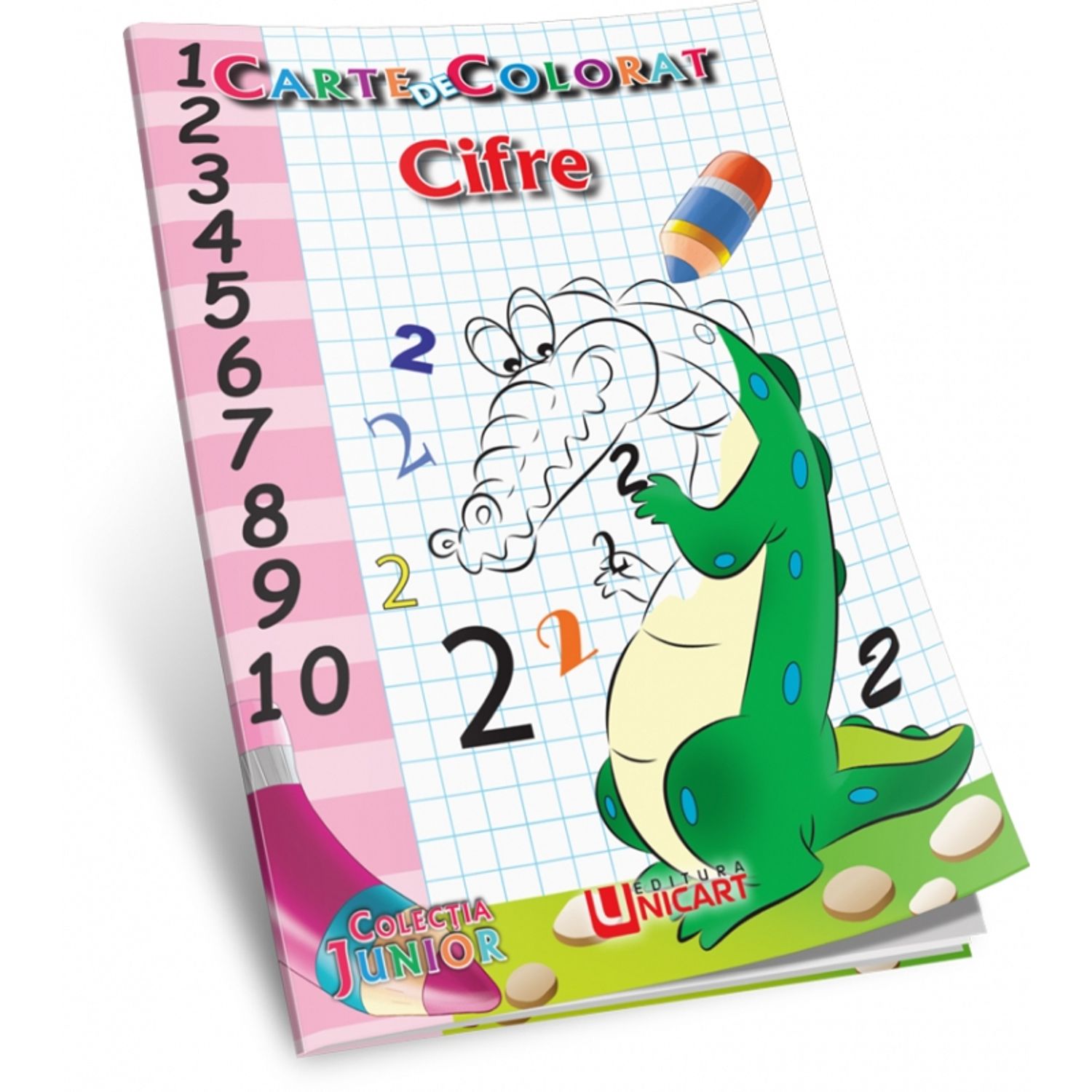 Carte de colorat cifre b5 fotografia produsului