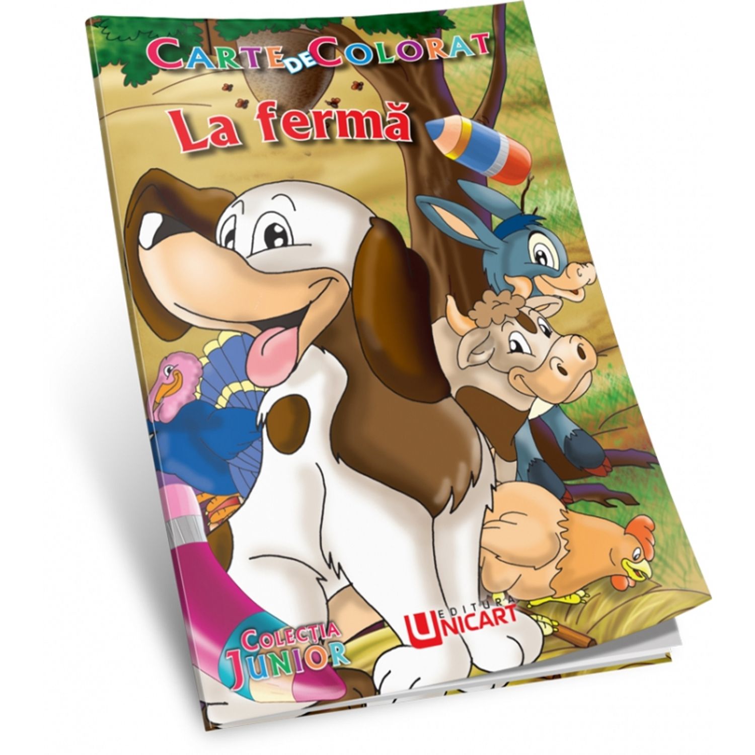 Carte de colorat la ferma b5 fotografia produsului