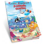 Carte de colorat animale marine b5 fotografia produsului