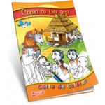 Carte de colorat capra cu trei iezi fotografia produsului