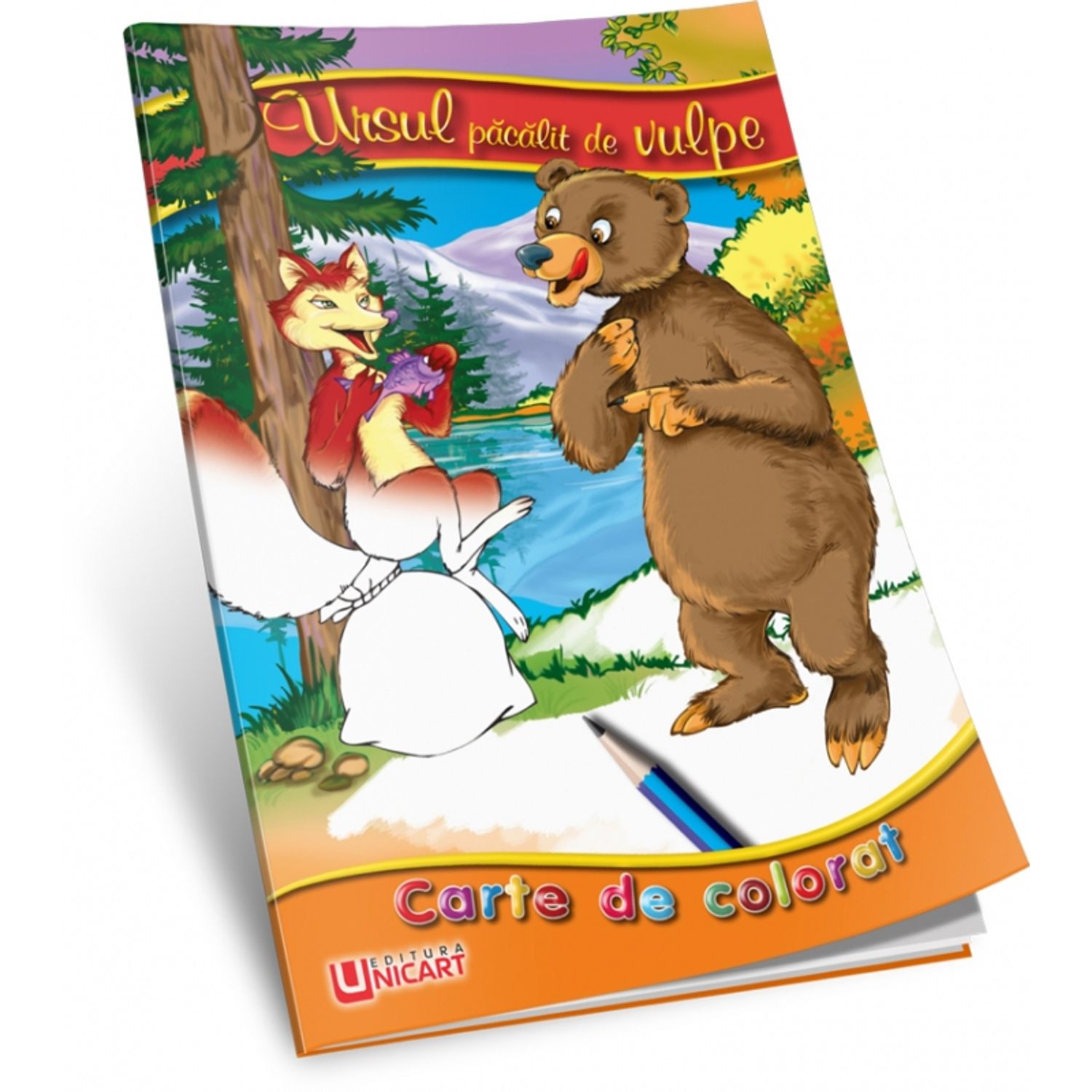 Carte de colorat ursul pacalit fotografia produsului