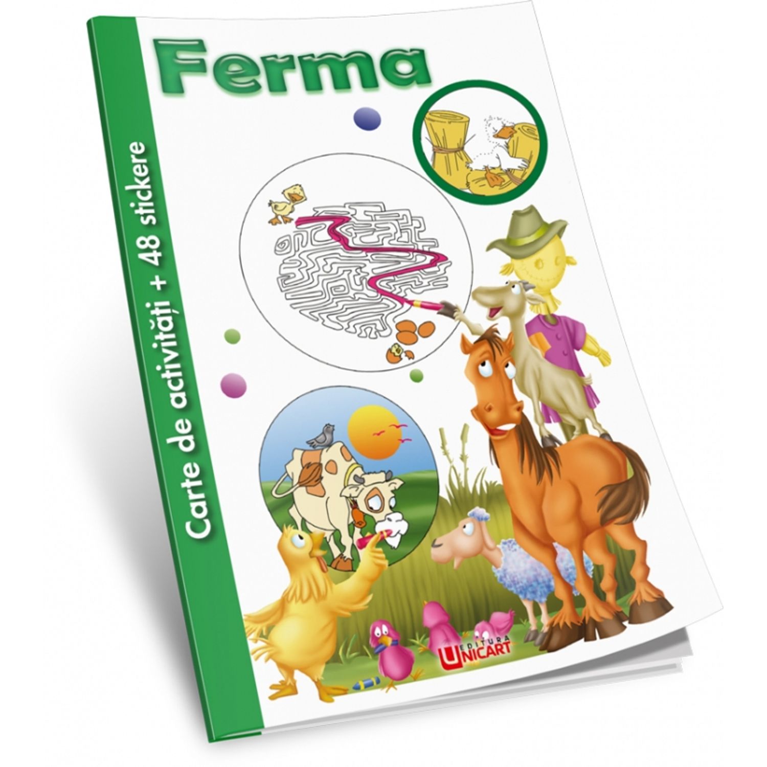Carte activitati si stickere - ferma fotografia produsului