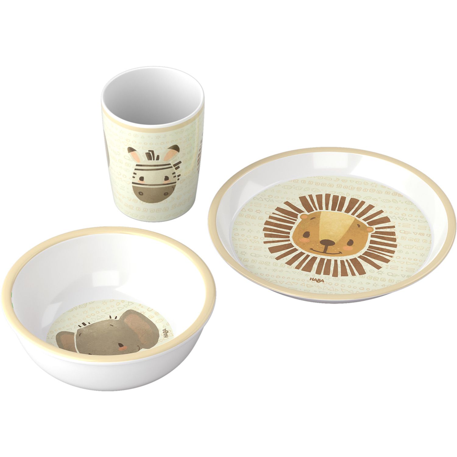 Set de masa pentru copii, din 3 piese, Haba Safari fotografia produsului