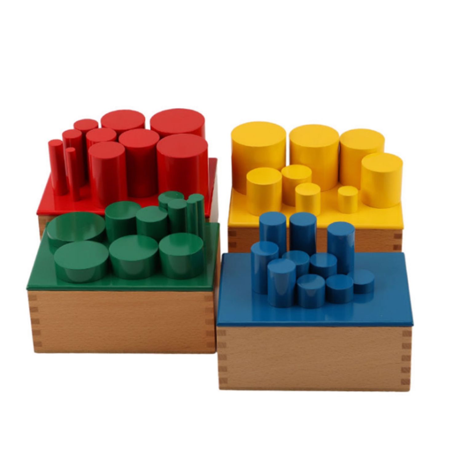 Cilindrii Knobless, Joc Educativ Montessori fotografia produsului View 2 L