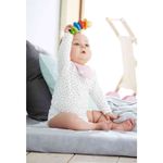 Jucarie din lemn cu snur elastic, Omida, Multicolor, 11 x 4.5 cm fotografia produsului View 2 S