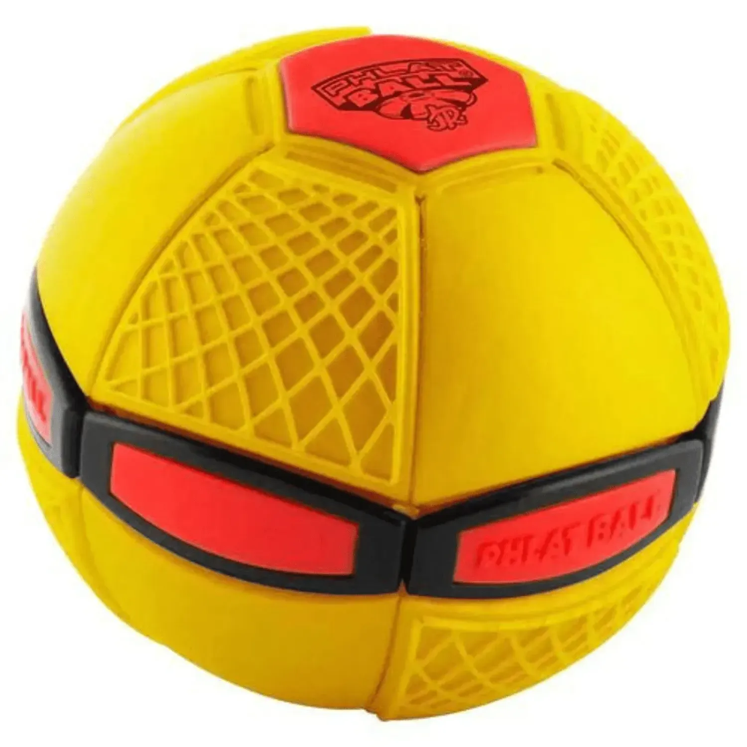 Minge zburatoare transformabila in disc, Phlat Ball Junior, Frisbee, Galben fotografia produsului