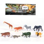 Figurine animale salbatice, miniatura, 8 bucati fotografia produsului
