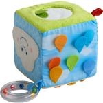 Cub textil de joaca, moale, cu activitati pentru bebelusi, Curcubeu fotografia produsului