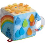 Cub textil de joaca, moale, cu activitati pentru bebelusi, Curcubeu fotografia produsului View 2 S
