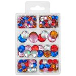 Mix semisfere colorate, 6-18mm, 30 gr, 230 buc fotografia produsului