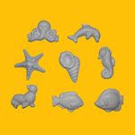 Set figurine de pictat, din ipsos, animale marine fotografia produsului View 2 S